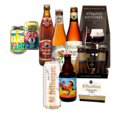 Wittekerke, Boon, Brugse Zot,
Jopen, Straffe Hendrik,
Benediktiner, Seefs, St. Feuillien,
Kaapse Brouwers of Bitburger
